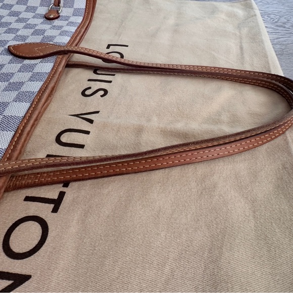 💯 Authentic Louis Vuitton Neverfull GM Damier Azur Canvas - Picture 4 of 9